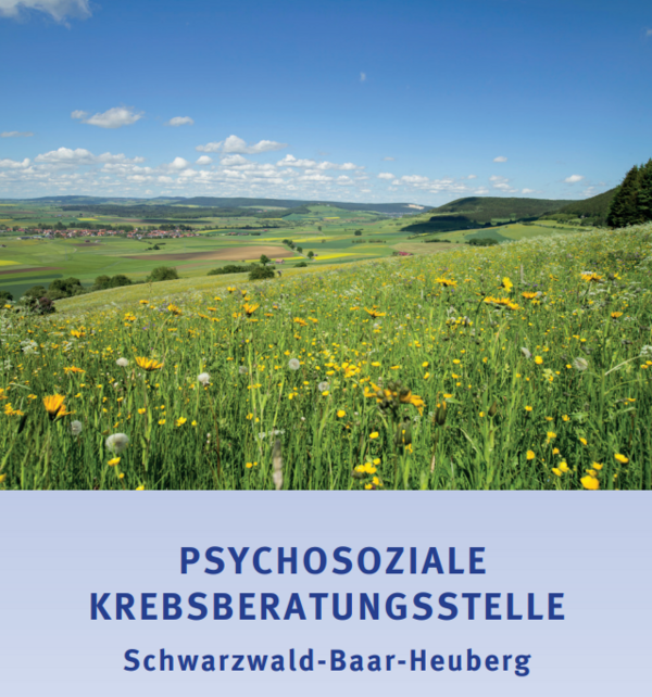 Psychosoziale Krebsberatungsstelle Schwarzwald-Baar-Heuberg/ Flyerfrontseite