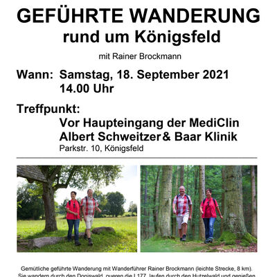 Flyer: Gefhrte Wanderung rund um Knigsfeld