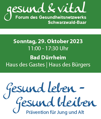 Frontseite Flyer Forum gesund & vital